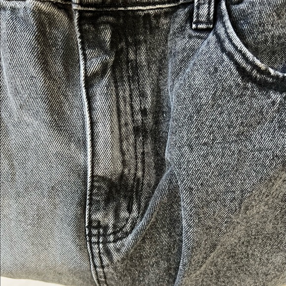 Large Shein Womens High Waisted Distressed Mom Jeans Colorblock Ripped High Rise - Picture 6 of 13